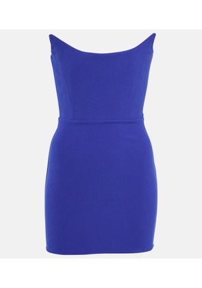 Alex Perry Strapless crepe minidress
