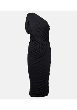 Rick Owens Lilies Amira draped jersey midi dress