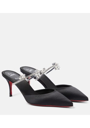 Christian Louboutin Planet Queen 70 satin mules