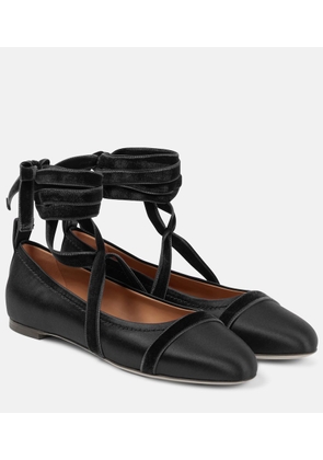 Malone Souliers Spencer satin ballet flats