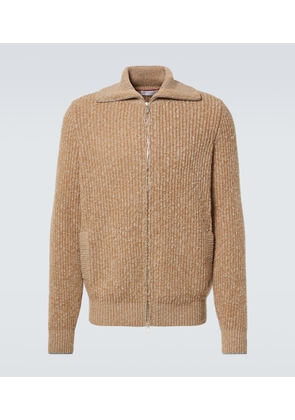 Brunello Cucinelli Zip-up wool and cashmere cardigan