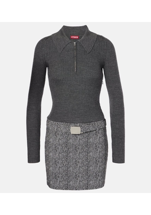 Staud Platt belted minidress