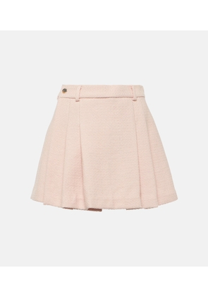The Mannei Bran pleated wool-blend miniskirt