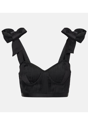 Poupette St Barth Carla halterneck crop top