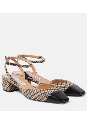 Aquazzura French Flirt 35 tartan pumps