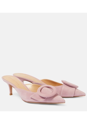 Gianvito Rossi Portofino 55 suede mules