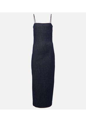 Alaia Denim midi dress