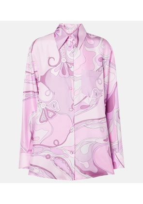 Pucci Orchidee silk twill shirt