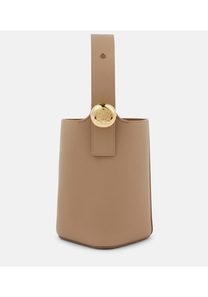 Loewe Pebble Mini leather bucket bag