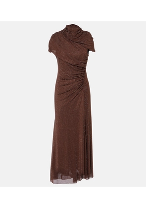 Self-Portrait Embellished cutout midi dress