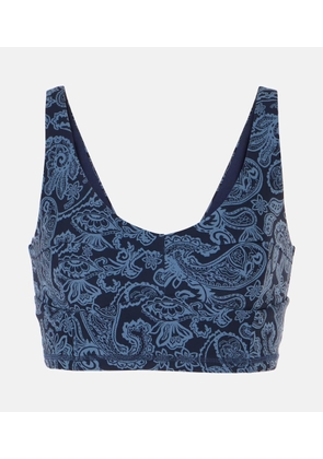 The Upside Peached Jade paisley sports bra