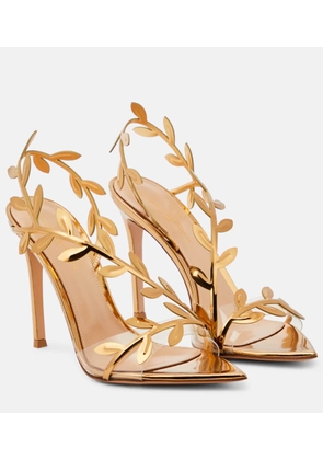Gianvito Rossi Flavia mirrored leather pumps