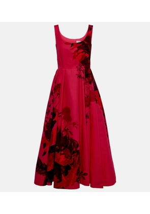 Erdem Floral cotton faille maxi dress