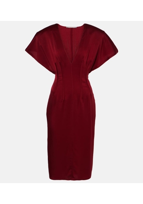 Stella McCartney Draped satin midi dress