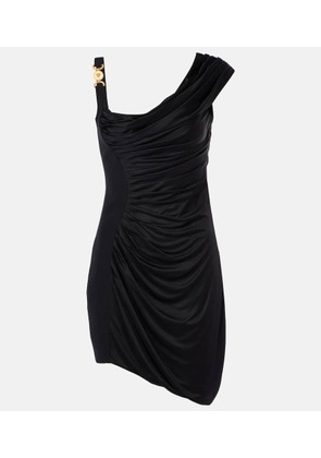 Versace Medusa '95 draped jersey minidress