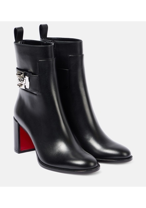 Christian Louboutin Booty Lock 70 leather ankle boots
