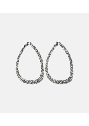 Valentino Shadowshine embellished hoop earrings