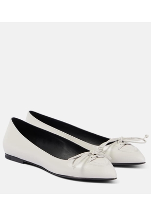 Alaia Leather ballet flats