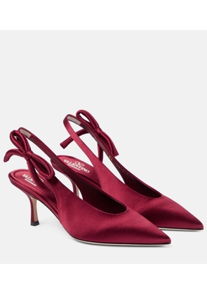 Valentino Garavani Nite-Out 70 satin slingback pumps