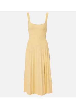 Staud Ellison pleated midi dress