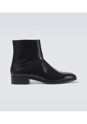 Valentino Garavani VLogo leather ankle boots