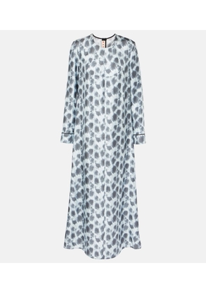 Marni Printed silk maxi dress