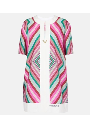 Valentino VGold Rhombus 75 cotton poplin minidress