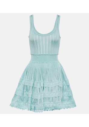 Alaia Open-knit minidress