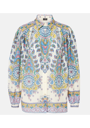 Etro Paisley cotton and silk shirt