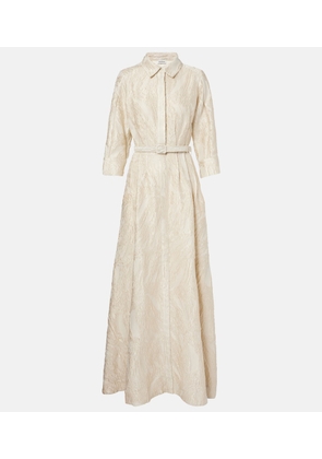 Simkhai Courtney embellished jacquard gown