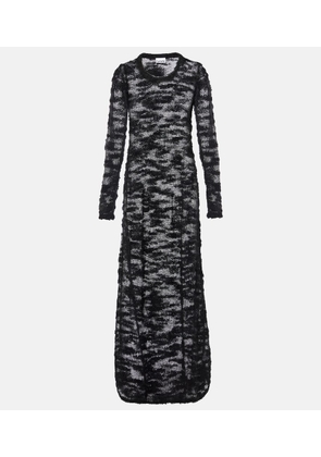 Ganni Sheer boucle maxi dress