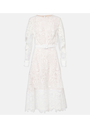 Oscar de la Renta Floral lace cocktail dress
