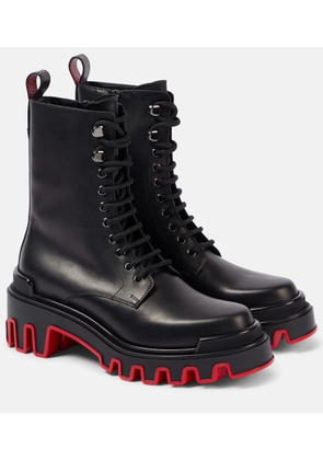Christian Louboutin Dune Trott Alta leather combat boots