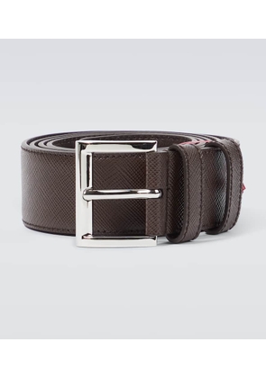 Prada Logo leather belt