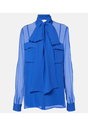 Costarellos Silk georgette blouse