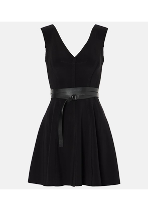 Norma Kamali Grace belted minidress