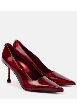 Jimmy Choo Ixia 80 mirrored leather pumps