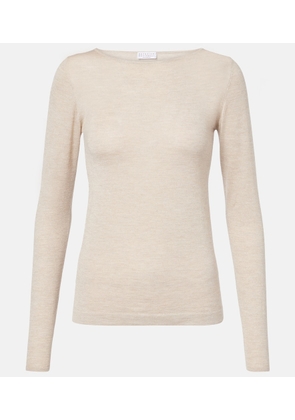 Brunello Cucinelli Cashmere and silk-blend sweater
