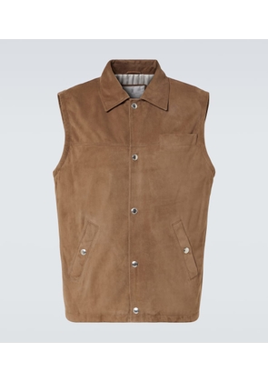 Brunello Cucinelli Suede vest
