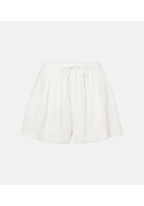 Ulla Johnson Isla crochet-trimmed cotton shorts