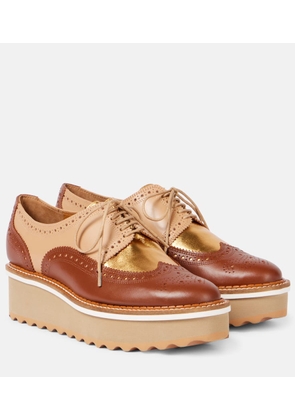 Clergerie Balma leather platform Derby shoes