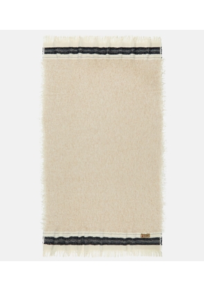 The House of Lyria Cicatrice fringed wool-blend blanket