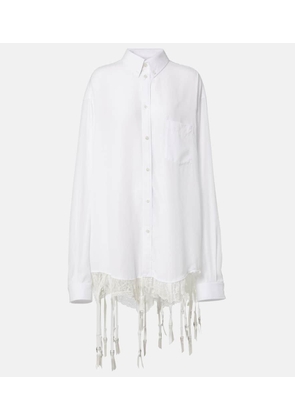 Balenciaga Lace-trimmed shirt