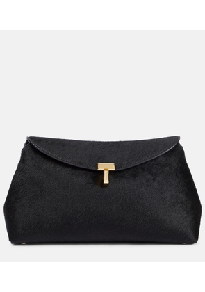 Toteme T-Lock Small calf hair tote bag