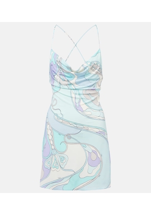 Pucci Orchidee jersey slip dress