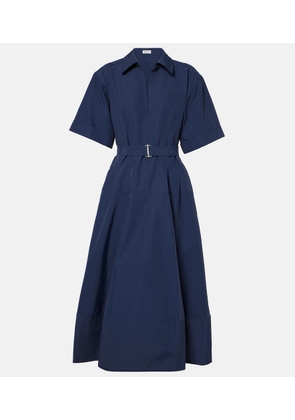 Simkhai Deanna belted faille midi dress