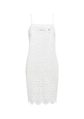 Rotate Silke cotton-blend crochet minidress