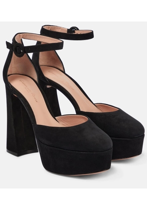 Gianvito Rossi Holly D'orsay suede pumps