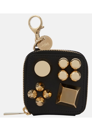 Christian Louboutin Embellished leather waste bag holder