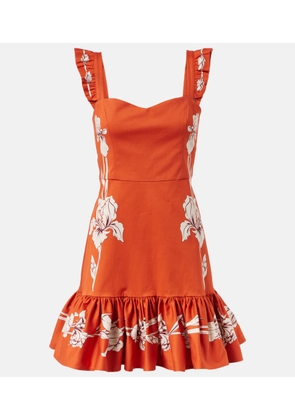 La DoubleJ Gingerbread cotton-blend minidress